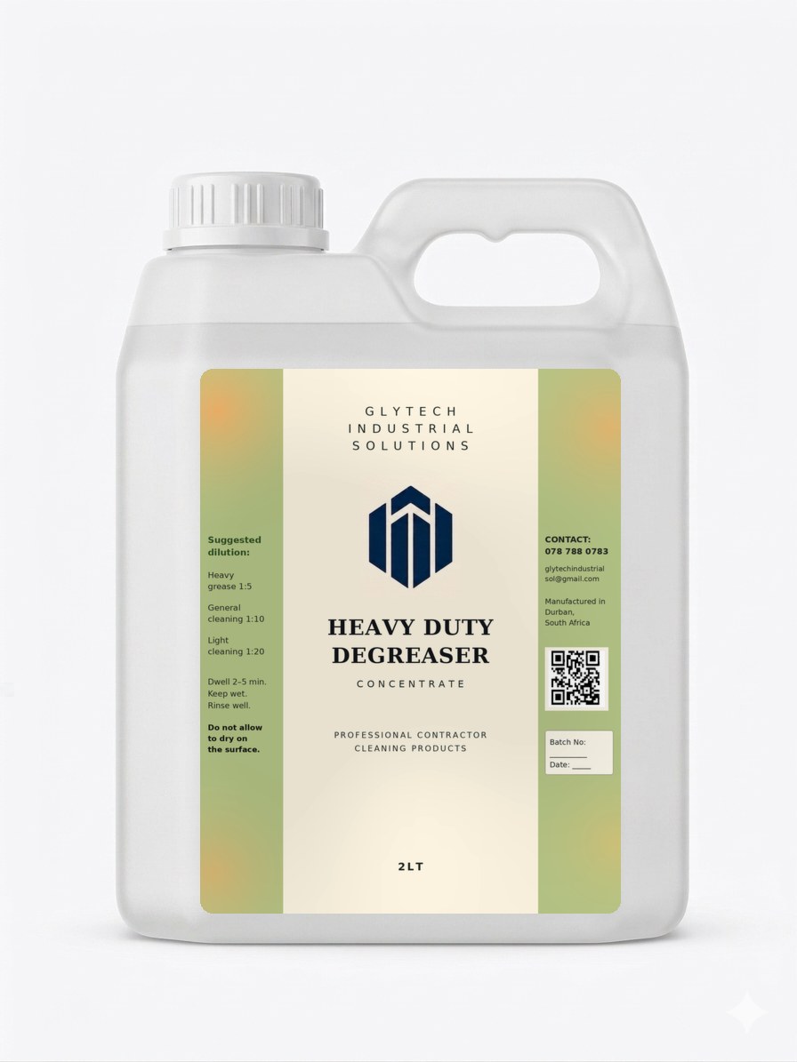 Glytech Heavy Duty Degreaser 2L concentrate bottle